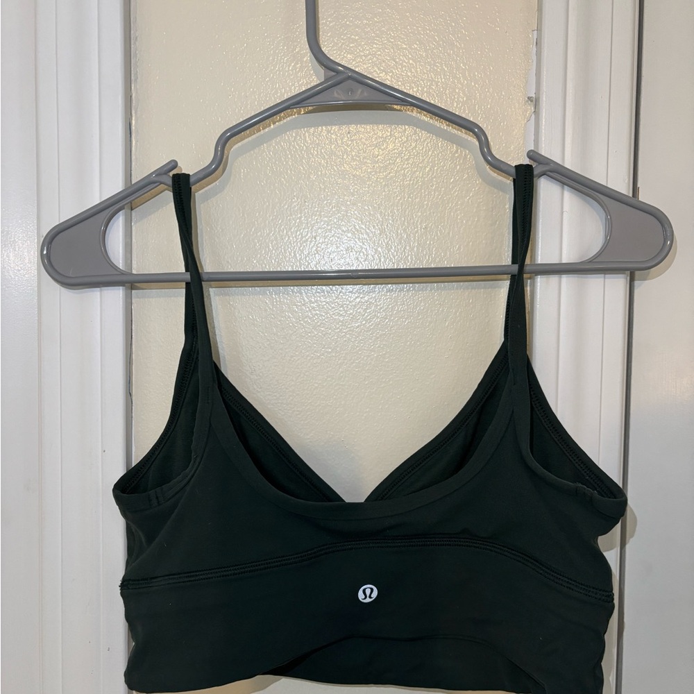 Lululemon Sweetheart Neckline Dark Green Sports Bra
